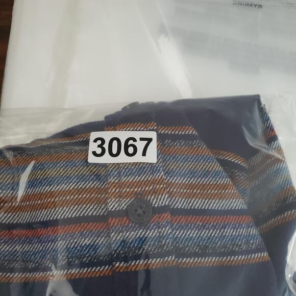 Patagonia Shirt Womens 0 Blue Striped Organic Cotton Button Up Flannel Western - Picture 10 of 10